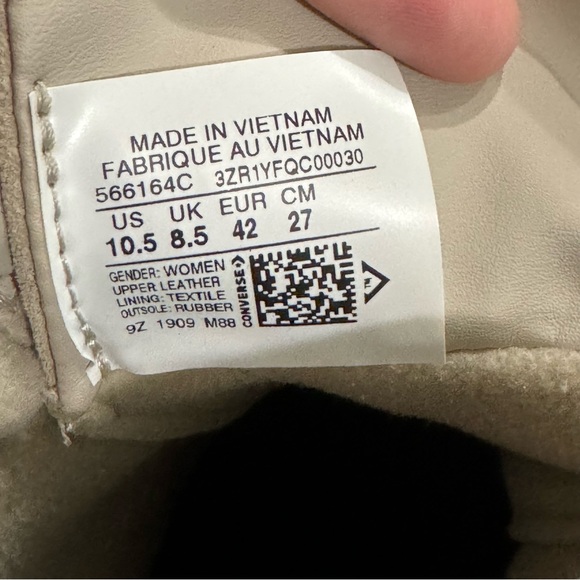 New! Converse Mountain Club Fleece Sneakers Boots Women’s Size 10.5 - Picture 7 of 7